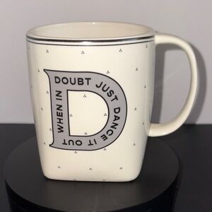Anthropologie D Monogram Dropcap Mug With Quote